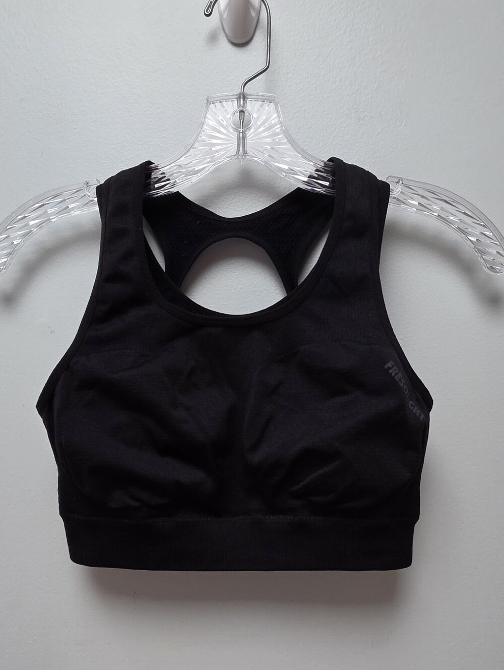 FRESOUGHT | Black Sports Bra, Sz. M